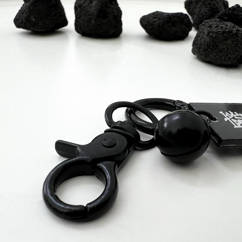 鑰匙圈 掛飾 吊飾 現貨 實拍 絕配系 配色 最佳男友 廢物女友 黑色 防水鑰匙圈 黑色 拉鏈頭 ins-細節圖4