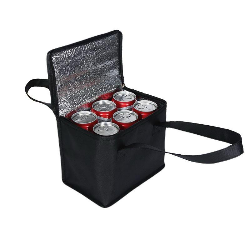 保冷袋 保溫袋 便當袋 現貨 露營 保冰袋 購物袋 黑色 採購 購物袋 提袋 保冷幫手 素面 保溫袋-細節圖6