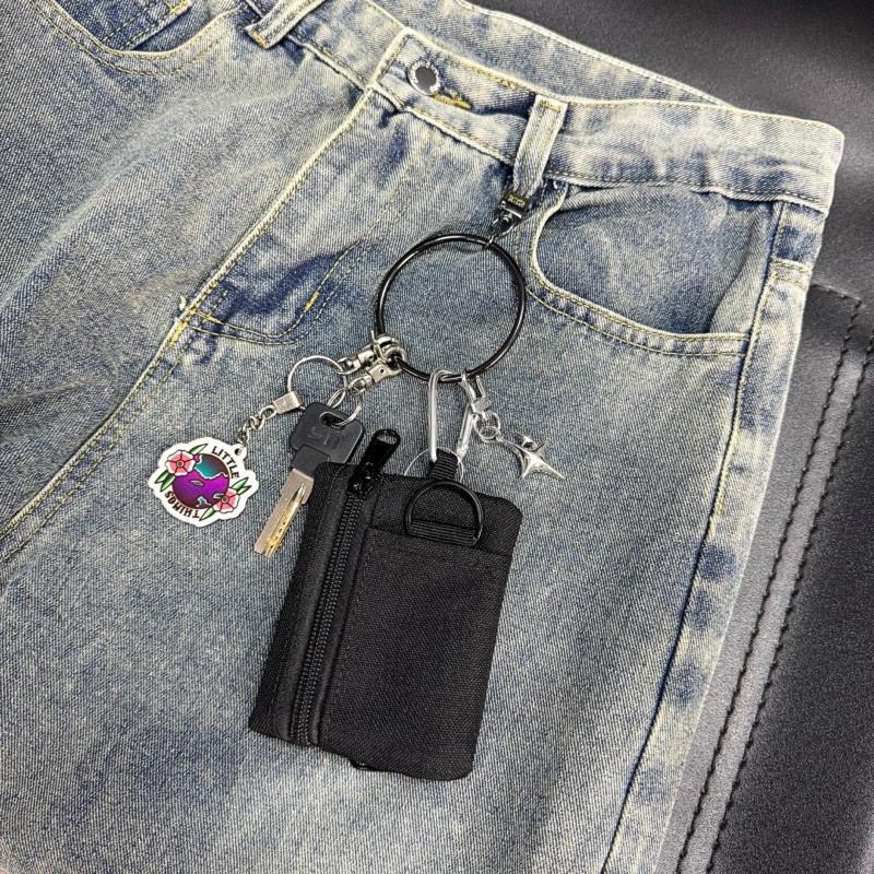 鑰匙圈 鑰匙扣 方巾扣 現貨 實拍 3色 超大鑰匙圈 多功能吊飾 扣環 方巾釦 絲巾環 褲扣 裝飾 鑰匙串 SKR003-細節圖3