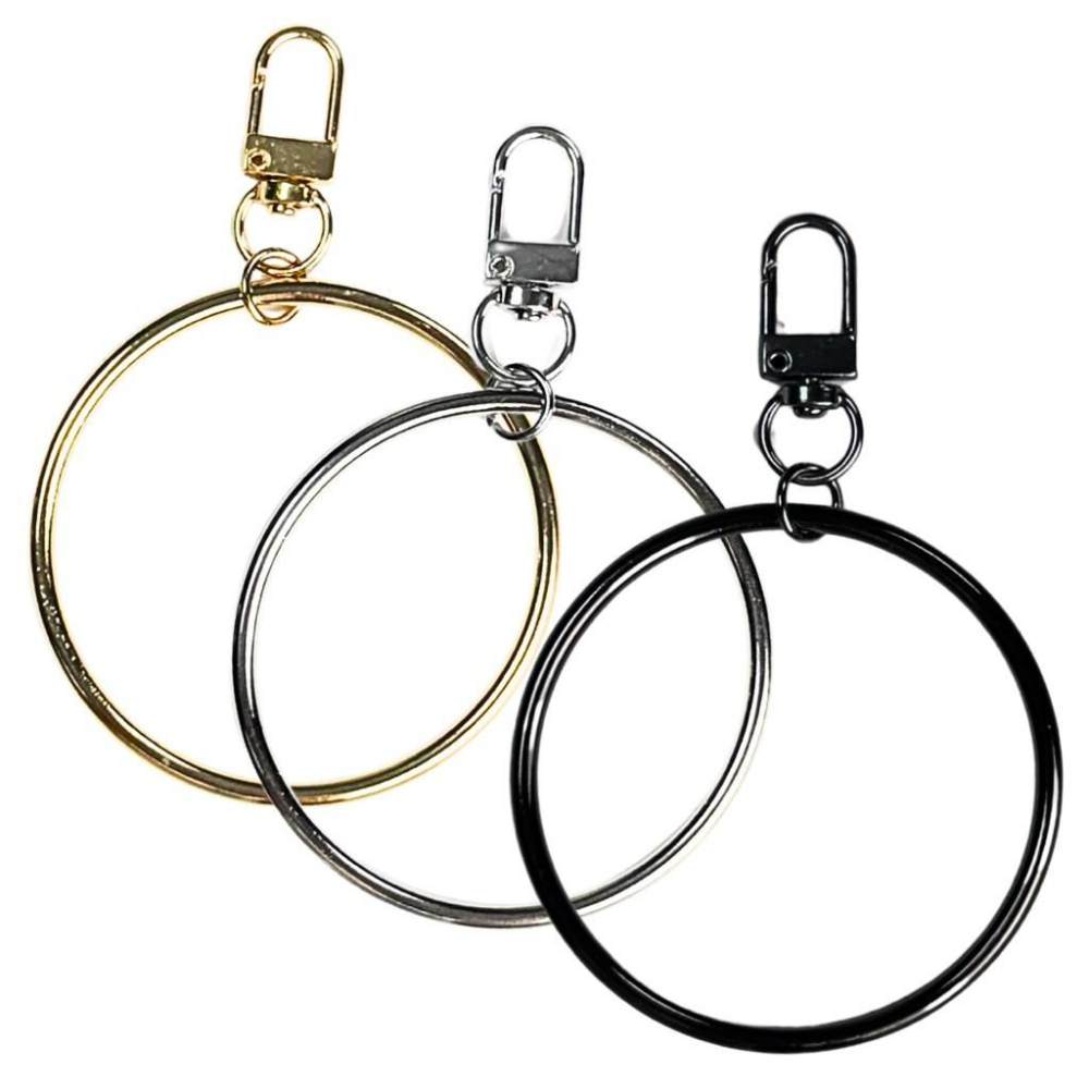 鑰匙圈 鑰匙扣 方巾扣 現貨 實拍 3色 超大鑰匙圈 多功能吊飾 扣環 方巾釦 絲巾環 褲扣 裝飾 鑰匙串 SKR003-細節圖8