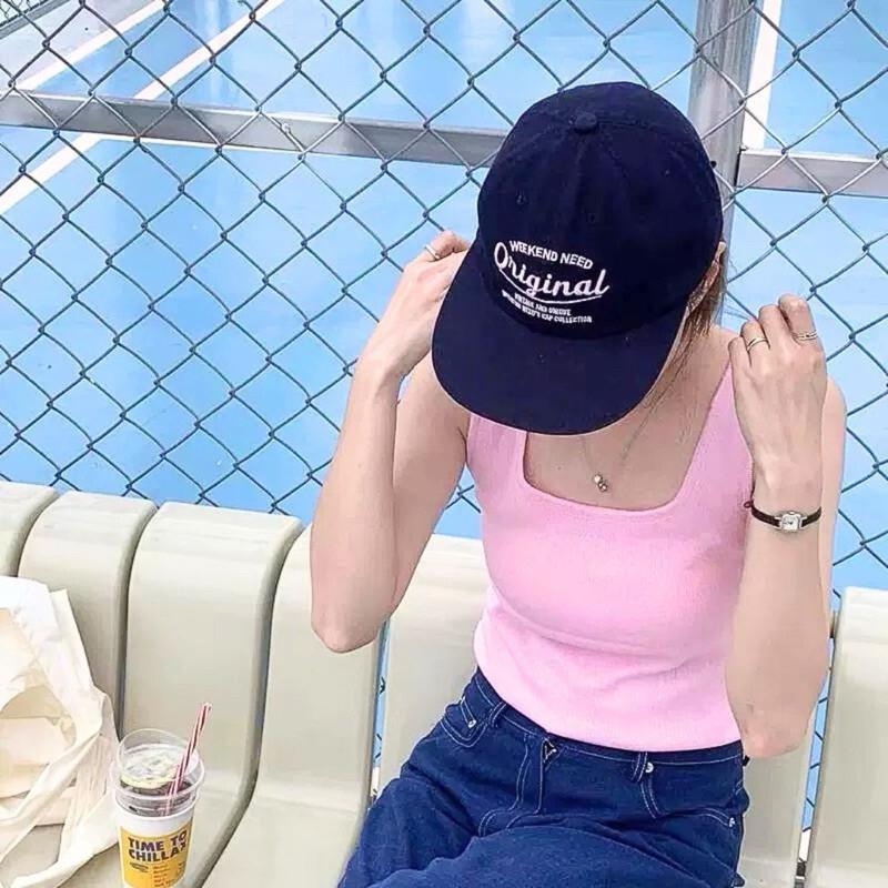 棒球帽 帽子 情侶帽子 現貨 多巴胺 老帽 平檐 彎檐 韓國帽子 韓國同款 刺繡帽子 藍色帽子 SC009-細節圖3