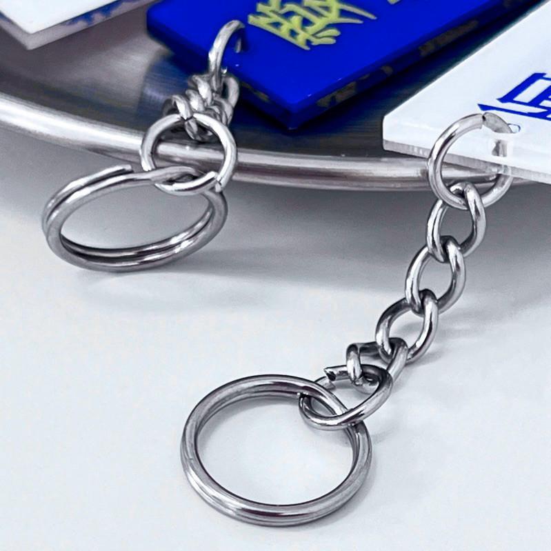 鑰匙圈 防水鑰匙圈 語錄吊飾 現貨實拍 社畜語錄 掛件 吊飾 不鏽鋼 不生鏽 壓克力 雙面 ins 社畜-細節圖7