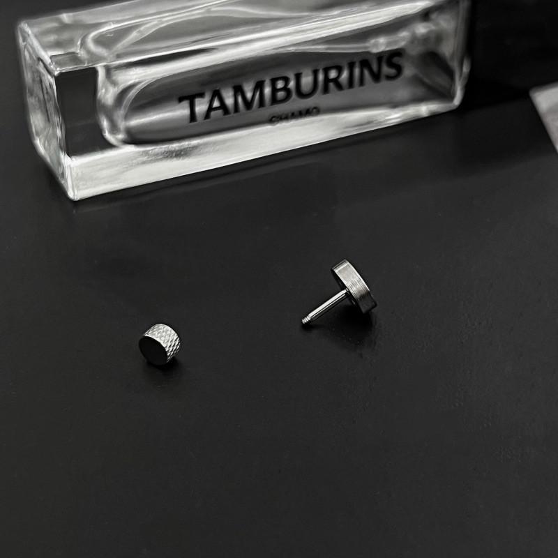 鈦鋼耳環 醫療鋼耳環 鎖珠耳環 現貨 實拍 韓國空運 鋼印 鈕扣 耳環 男生耳環 霧面 醫療鋼 316L SE083-細節圖4