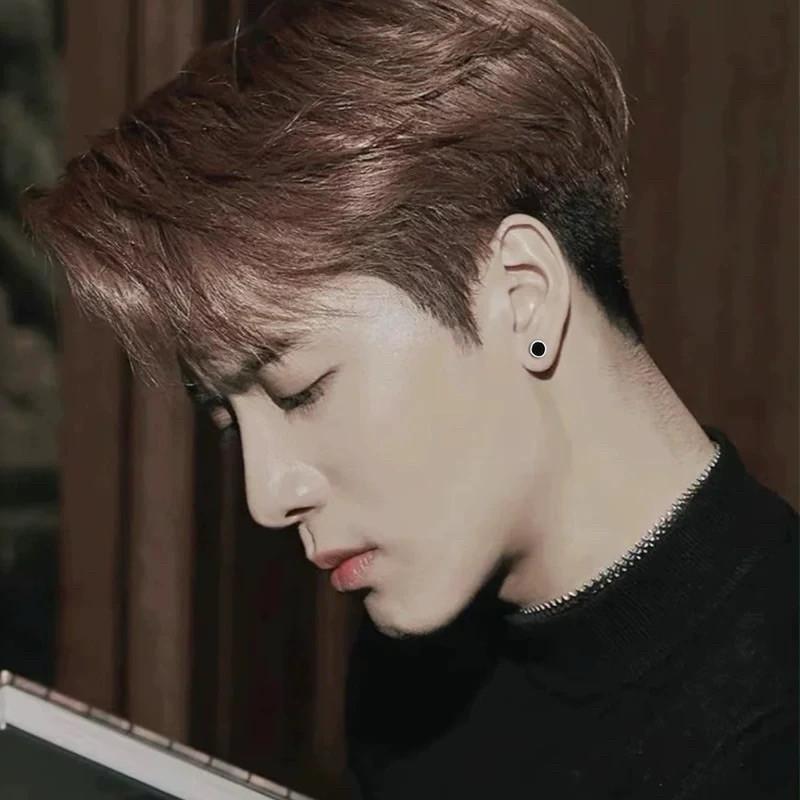 現貨 實拍 入門款 黑色 小圓形 耳釘 鈦鋼 耳環 男 韓系-細節圖4