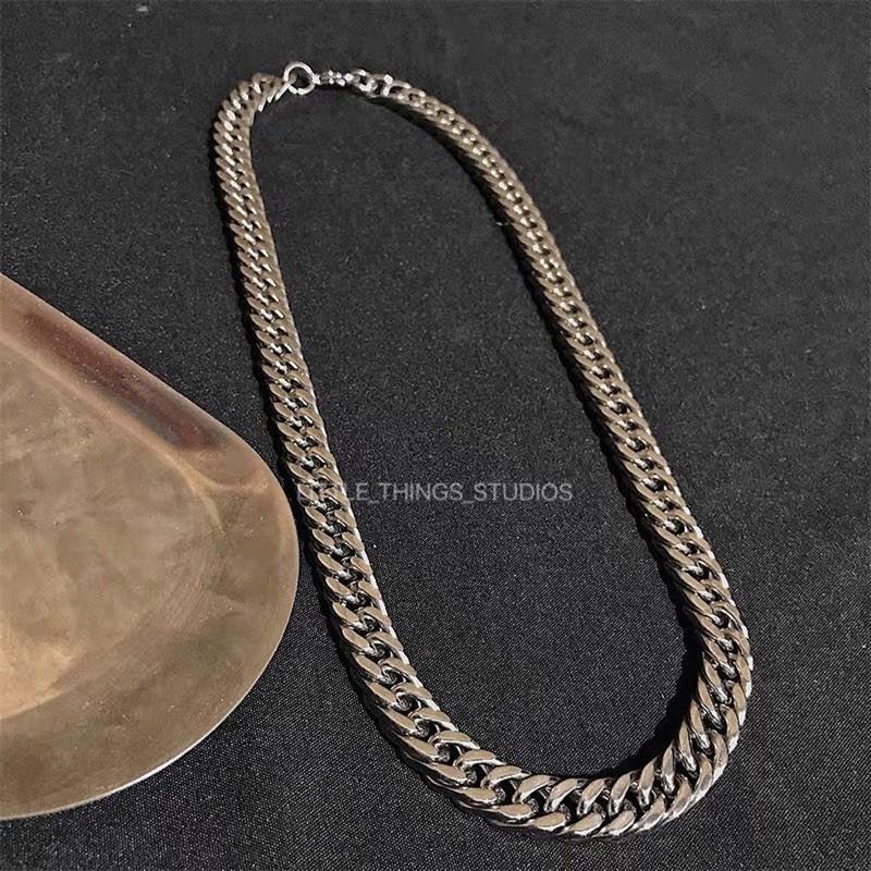 現貨 平磨麻花項鍊 鈦鋼 人字鍊 潮流 長項鍊 男-細節圖4