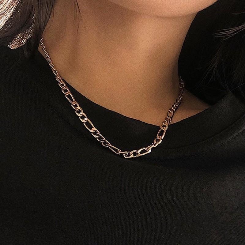 現貨 銀6mm 費加羅平磨麻花項鍊 鈦鋼項鍊 麻花項鍊 古巴鍊-細節圖2