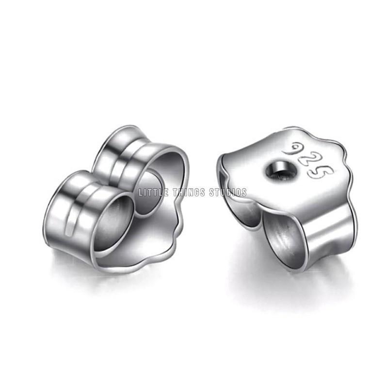 現貨 實拍 耳環塞 耳釦 耳扣 純銀 S925-細節圖2