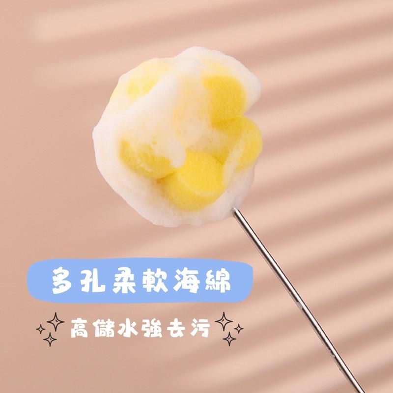 現貨 小花不銹鋼杯刷 長柄 杯刷 清潔 保溫瓶 可替換 刷頭 玻璃杯-細節圖4