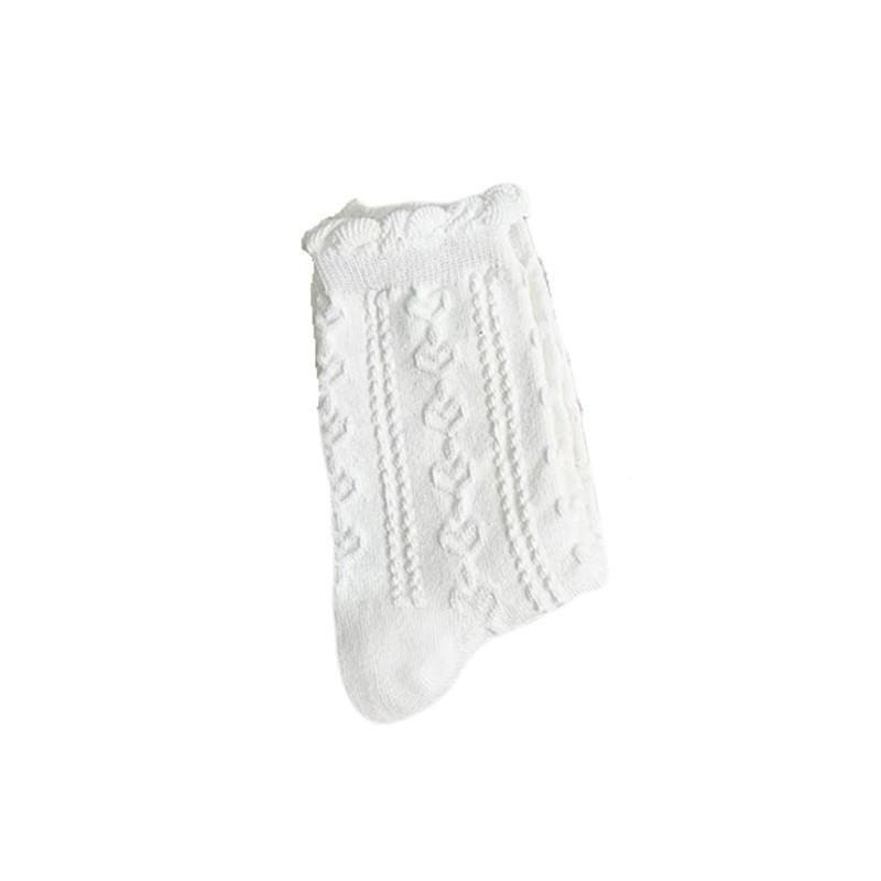 現貨 愛心泡泡襪 蛋糕襪 學院風 女生短襪 女生襪子 花邊 白襪 甜美 少女 女孩 堆堆襪 女 高中生 SSO001-細節圖6