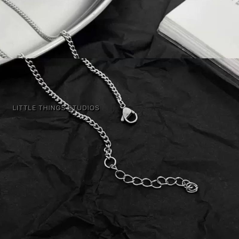 現貨 十字麻花拼接墜鍊 鈦鋼 不對稱 十字架-細節圖4