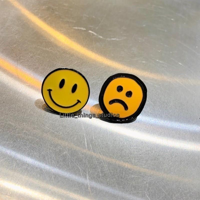 現貨 實拍 開心&不開心 徽章 胸章 哭臉 笑臉 表情-細節圖2