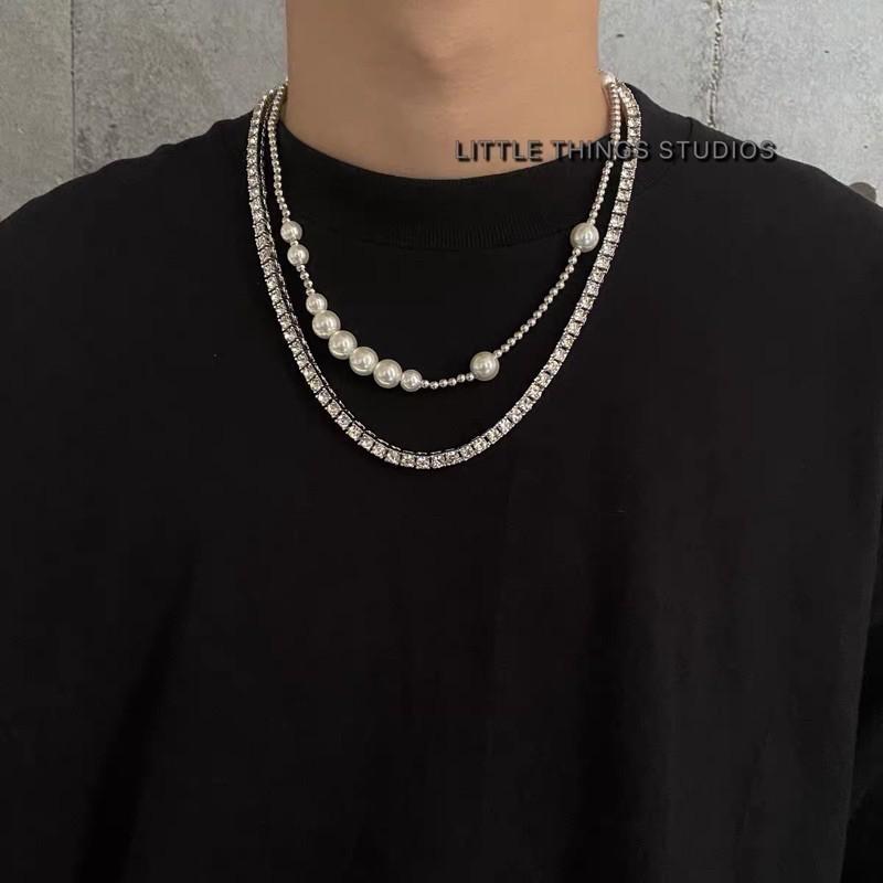 出清價售完不補 現貨 2色 單排萊茵鑽項鍊 滿鑽 項鍊 古巴鏈 排鑽 萊茵鑽-細節圖6