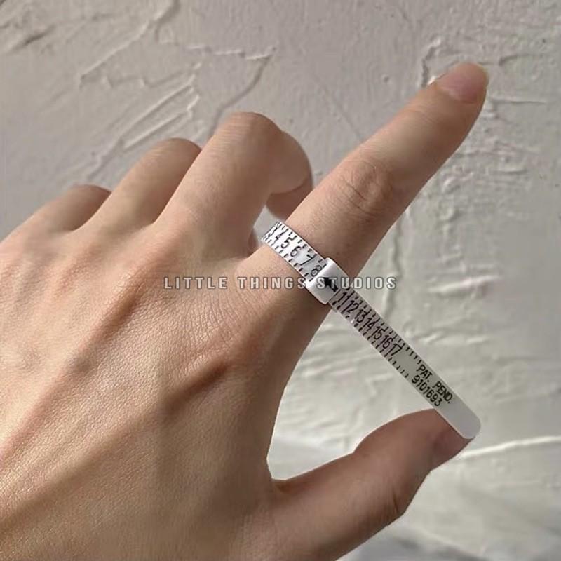 現貨 黑 白 戒圍神器  戒圍尺 測量 戒圍 美碼 美國尺寸-細節圖2