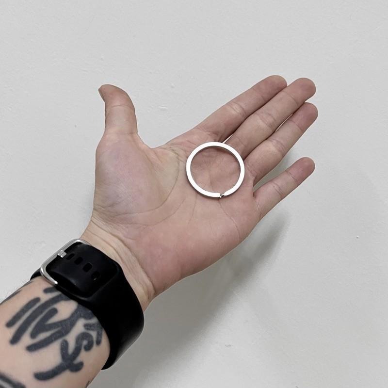 現貨 實拍 粗圈鑰匙圈 配件 鑰匙環 銀色-細節圖3