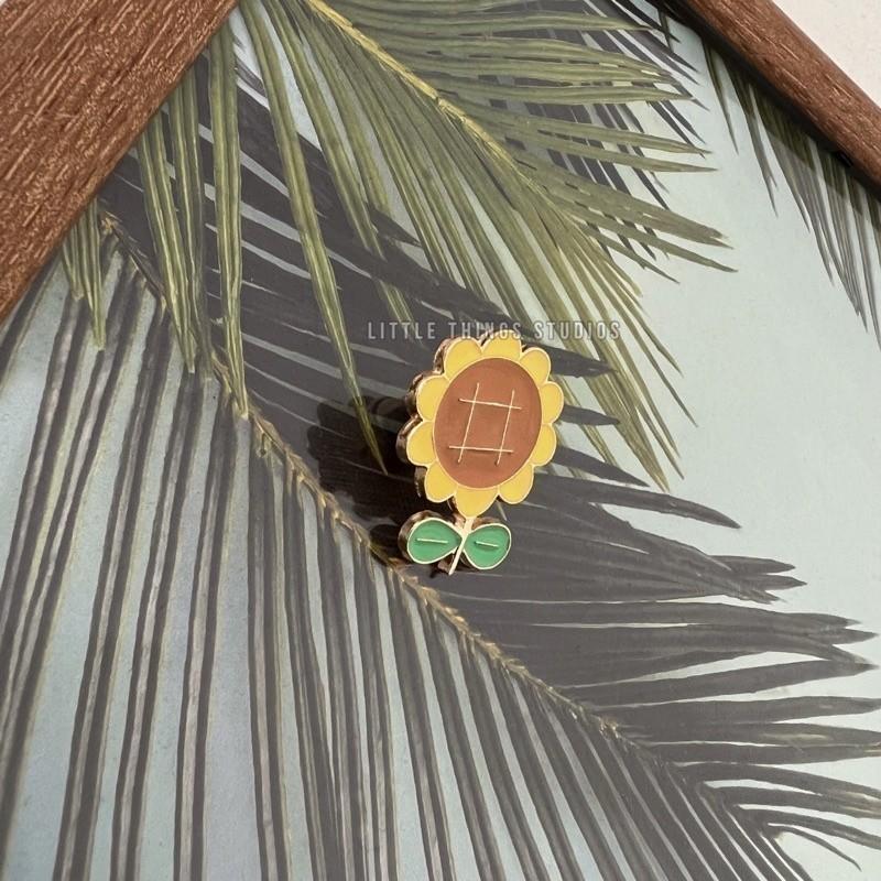 現貨 實拍 太陽花 徽章 小花 包飾 胸章 向日葵 背包裝飾-細節圖2