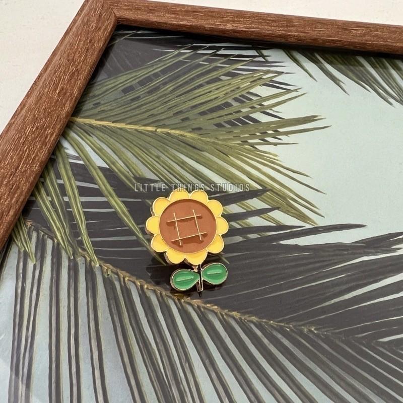 現貨 實拍 太陽花 徽章 小花 包飾 胸章 向日葵 背包裝飾-細節圖4