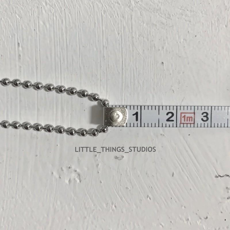現貨 實拍 鈦鋼串珠項鍊 細鍊 鋼珠 男生-細節圖5