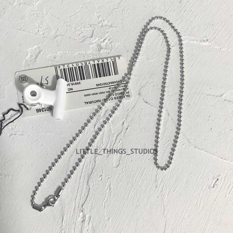 現貨 實拍 鈦鋼串珠項鍊 細鍊 鋼珠 男生-細節圖6