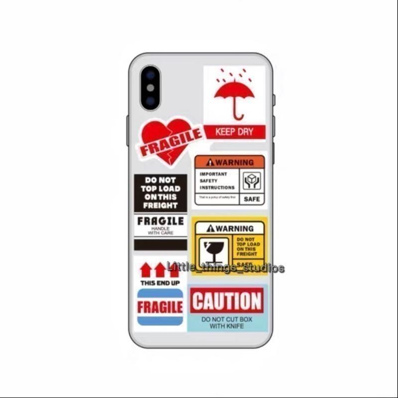 現貨 迷你組合 警告 標示 10小張 防水 撕不破 貼紙-細節圖4