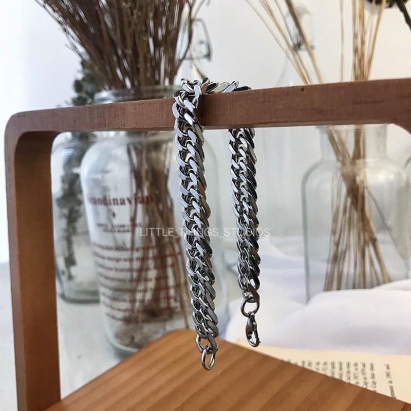 現貨 有實拍 平磨麻花 鈦鋼 編織 手鍊 人字鍊 男 SW001-細節圖3