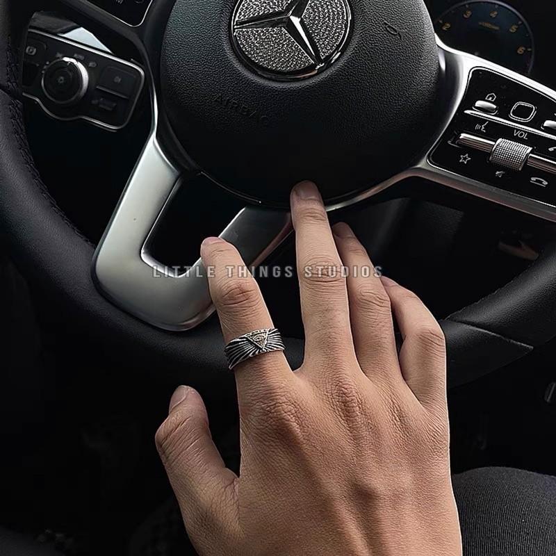 現貨 上帝之眼 開口戒指 復古戒指 戒圍可調 銀飾 S925-細節圖4