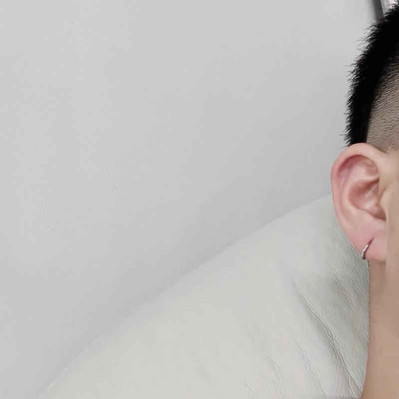 現貨 實拍 超迷你系列 小圓圈耳環 鈦鋼 耳環 耳骨環 超迷你-細節圖3