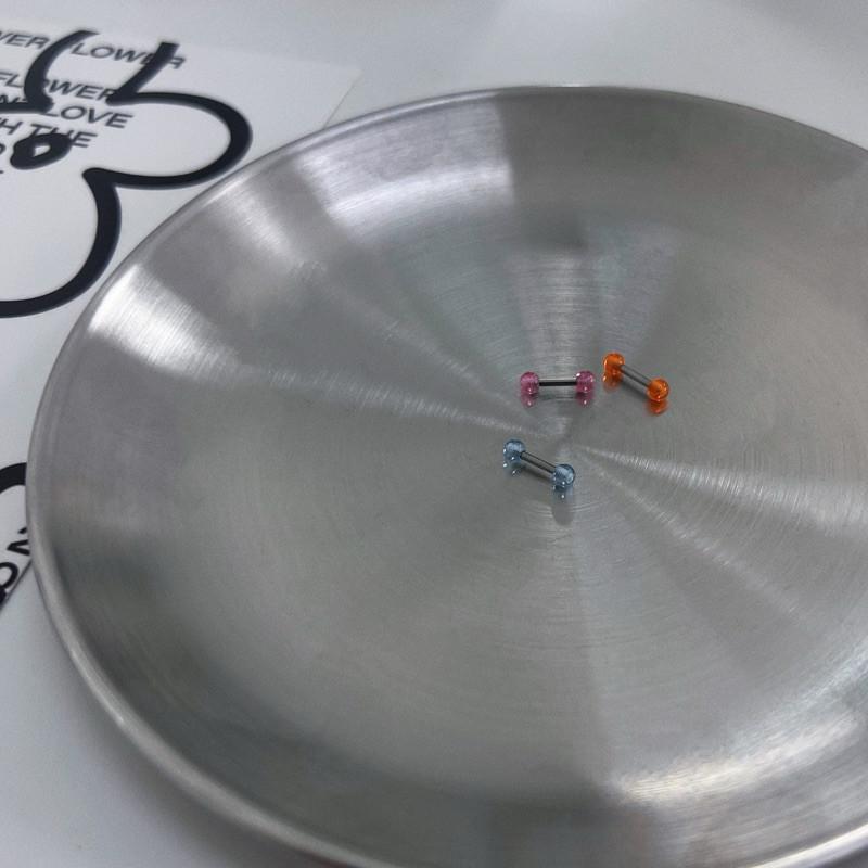 現貨 實拍 韓國空運 3色 超迷你系列 彩色 迷你 珠珠 耳環 鈦鋼 繽紛 鎖珠-細節圖6