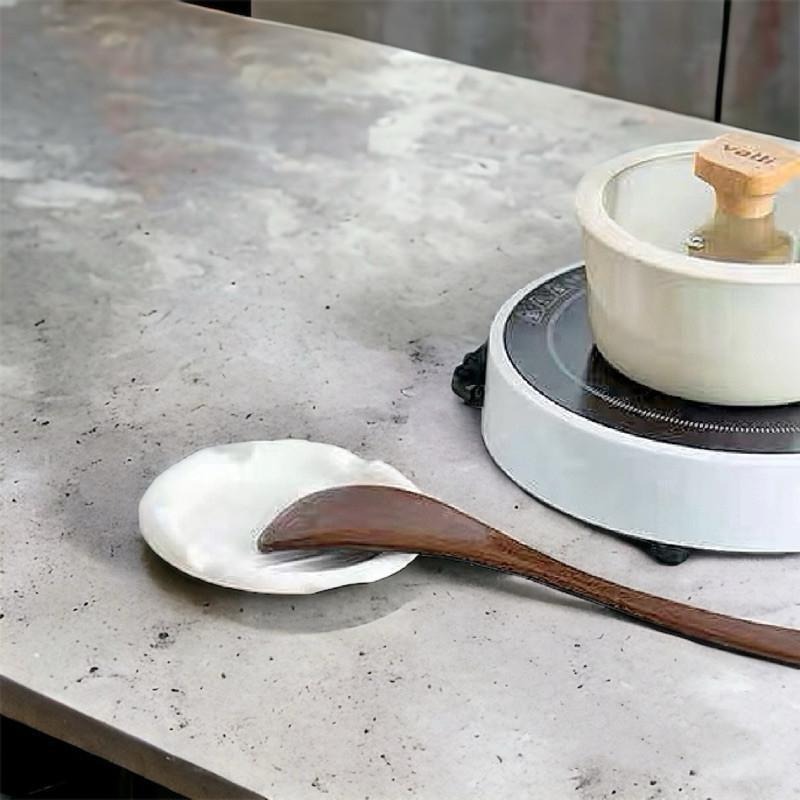 現貨 單品實拍 陶瓷湯匙放置盤 湯匙架 湯勺墊 廚房用品 SL035-細節圖2