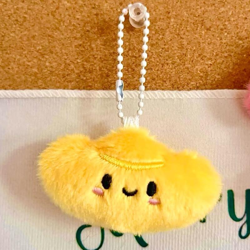 現貨 金元寶吊飾 元寶 金元寶 招財 發財 財源滾滾 吊飾 娃娃 鑰匙圈 ins SKR002-細節圖2