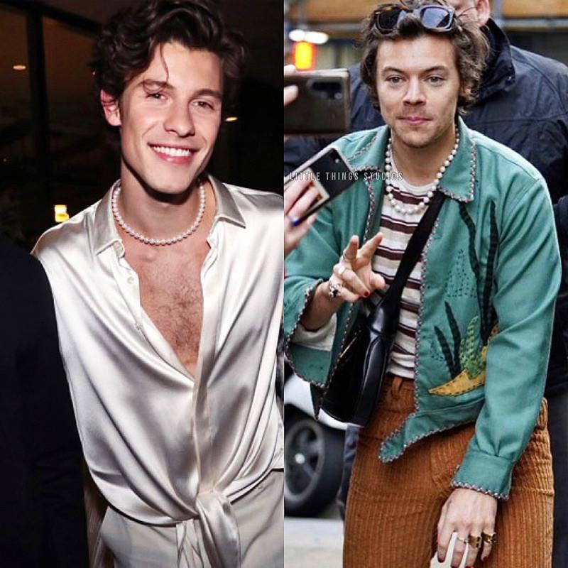 現貨 實拍 高冷系 彈力繩 珍珠 項鍊 串珠 潮流 珠珠項鍊-細節圖6