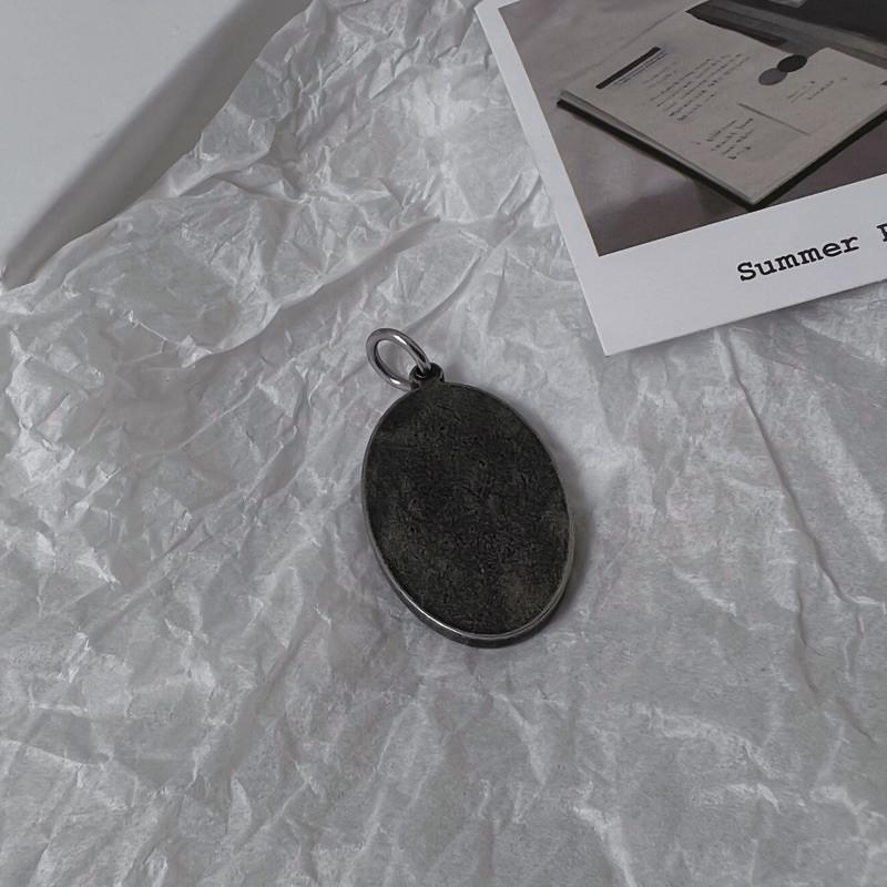 現貨 實拍 韓國空運 救贖者 仿舊 項鍊 鈦鋼 圓磨 聖母-細節圖5