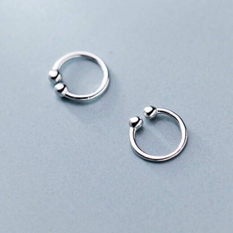 （一對）現貨 小圓珠 耳骨夾 耳夾 無耳洞 韓系 歐美 個性 男 女 簡約 耳飾 耳環-細節圖6