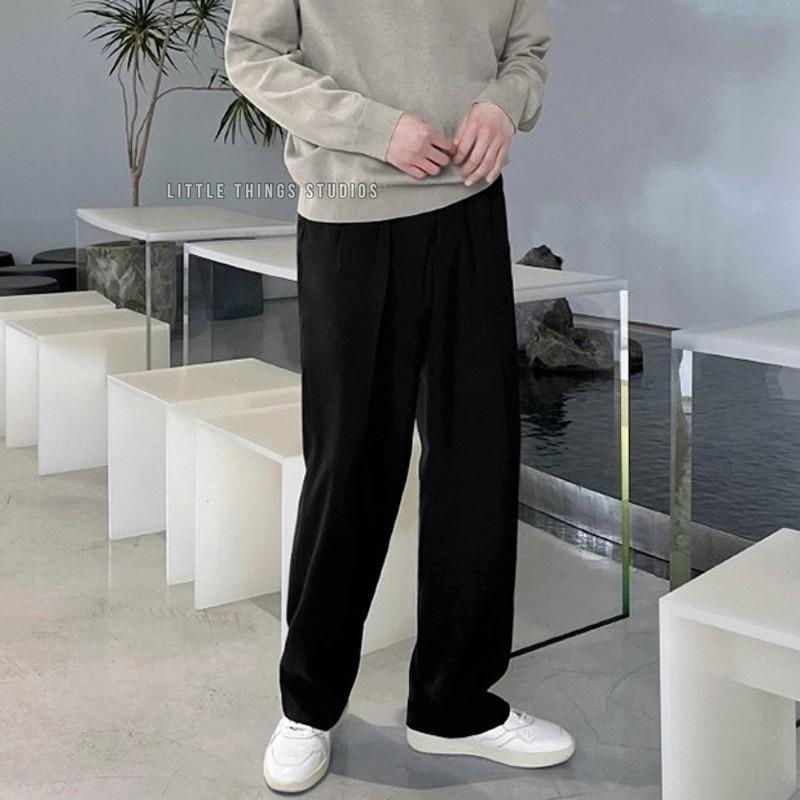 現貨   療癒溫柔色    直筒 墜感 西裝褲 男生 西裝長褲 長褲-細節圖2