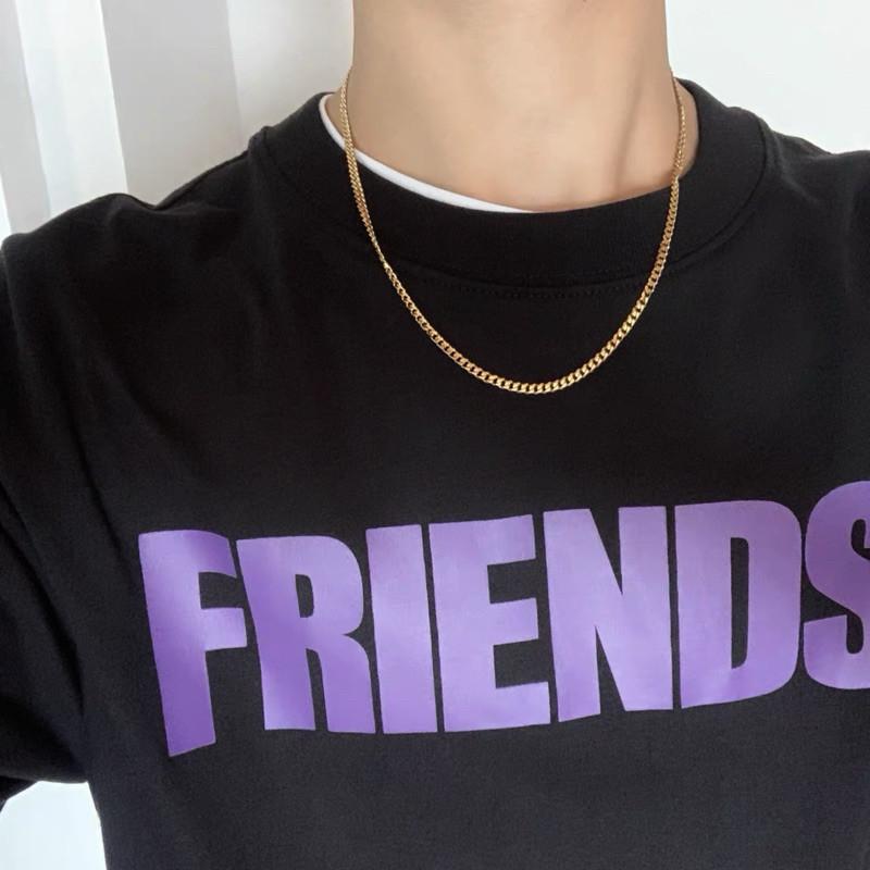 現貨 混著疊搭 古巴項鍊 & 珍珠項鍊 鈦鋼項鍊 金項鍊 細鏈 18K細項鍊 古巴鍊 男生項鍊 不銹鋼 饒舌項鍊-細節圖8