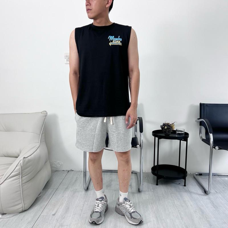 現貨 運動型 彈性 排汗 套裝 背心 上衣 排汗衫 短褲-細節圖8