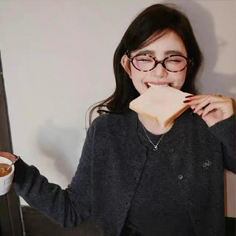 現貨 2色 韓系造型鏡框 書呆子 氣質 橢圓 眼鏡框 平光 玳瑁 張員瑛 女團 韓團 素顏眼鏡 男 女 小鏡框 書呆子-細節圖6