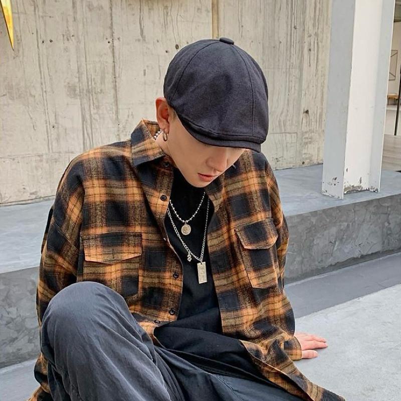 現貨 4色 修修臉 前進帽 復古帽子 男生帽子 夏天帽子 麻棉 畫家帽 報童帽 網紅款ins 明星款 時尚 帽子 小臉帽-細節圖3