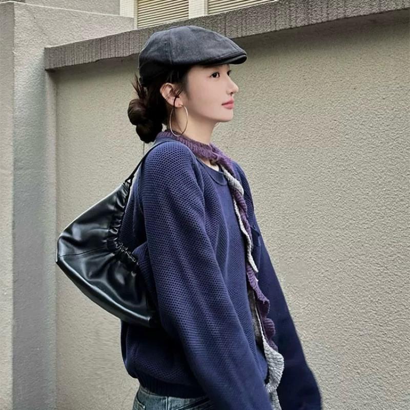 現貨 4色 修修臉 前進帽 復古帽子 男生帽子 夏天帽子 麻棉 畫家帽 報童帽 網紅款ins 明星款 時尚 帽子 小臉帽-細節圖7