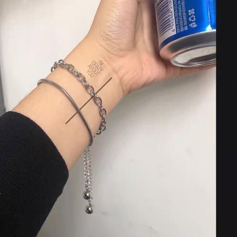 現貨 不褪色 鎖鍊 蛇骨 手鍊 造型 手鍊 簡約設計-細節圖8