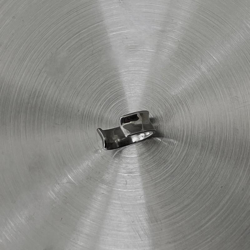 現貨實拍 韓國空運 內凹弧面 微皺 耳釦 耳夾 耳骨夾 無耳洞 純銀 s925-細節圖5