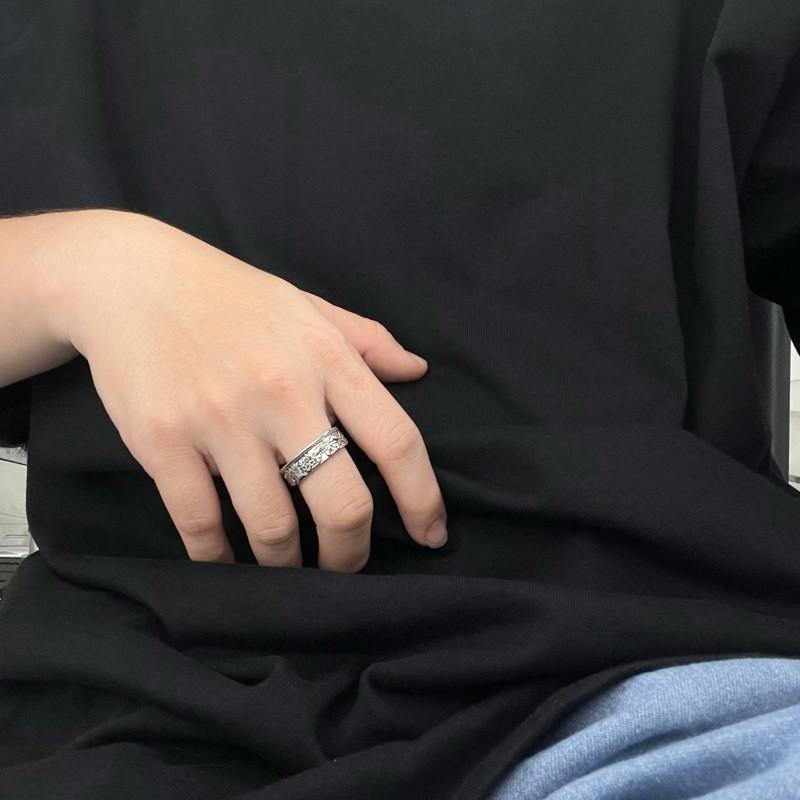 現貨 實拍 法郎硬幣戒 仿舊 戒指 男款 男戒 特殊 指環 硬幣-細節圖4