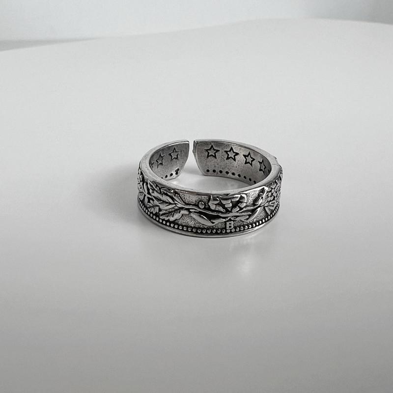 現貨 實拍 法郎硬幣戒 仿舊 戒指 男款 男戒 特殊 指環 硬幣-細節圖5