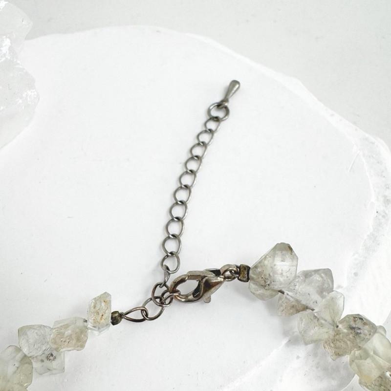 現貨實拍 閃靈鑽手鍊 閃靈手串 共生 原礦 礦石 水晶 油膽 尖頭閃靈鑽 高頻水晶 能量 晶柱 SW038-細節圖6