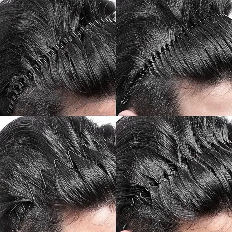 現貨 4種任選 隱形金屬髮箍 黑色 頭髮過渡期 男生髮箍 碎髮 髮箍 洗臉 隱形 洗臉 女 男 運動 壓發 固定 油頭-細節圖3