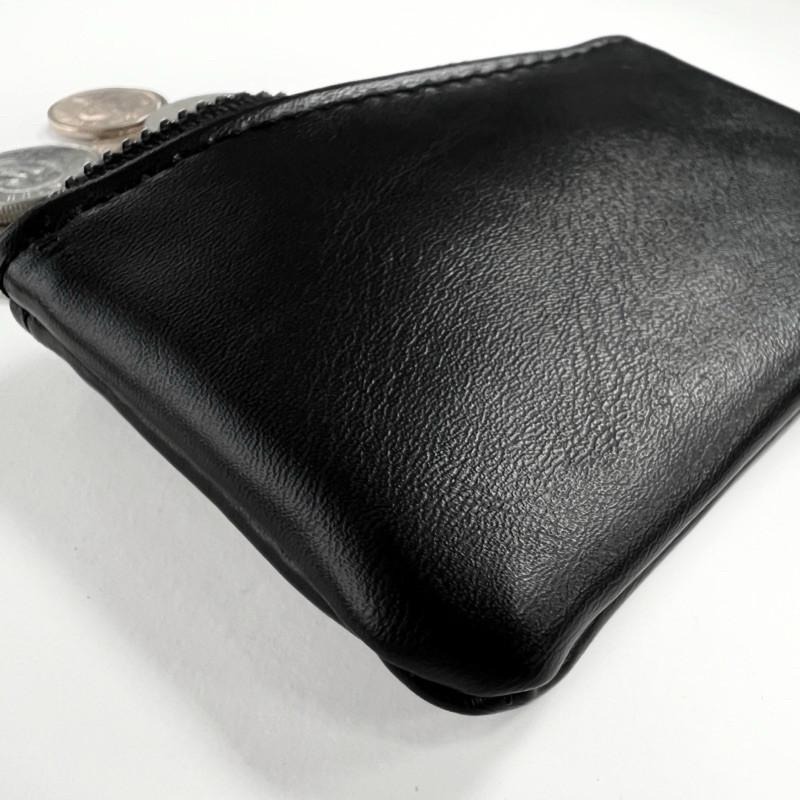 現貨實拍 皮革收納包 零錢包 鑰匙包 訂製款 男 皮包 耳機 小物包 黑色 素面 錢包 名片包 卡夾 SB020-細節圖4