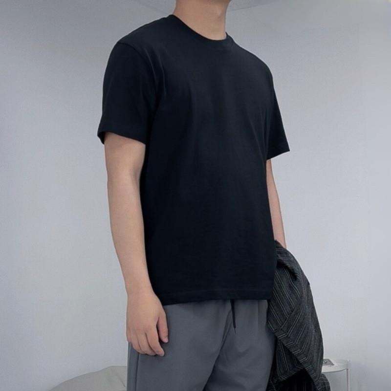 現貨 實拍 6色 奶茶系 純棉Tee 素Tee 馬卡龍 粉嫩色 挺版 情侶 舒適 粉紅色 短袖 上衣  ST038-細節圖2