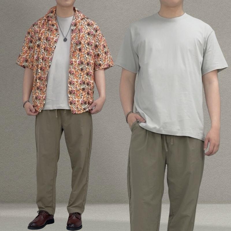 現貨 實拍 6色 奶茶系 純棉Tee 素Tee 馬卡龍 粉嫩色 挺版 情侶 舒適 粉紅色 短袖 上衣  ST038-細節圖6