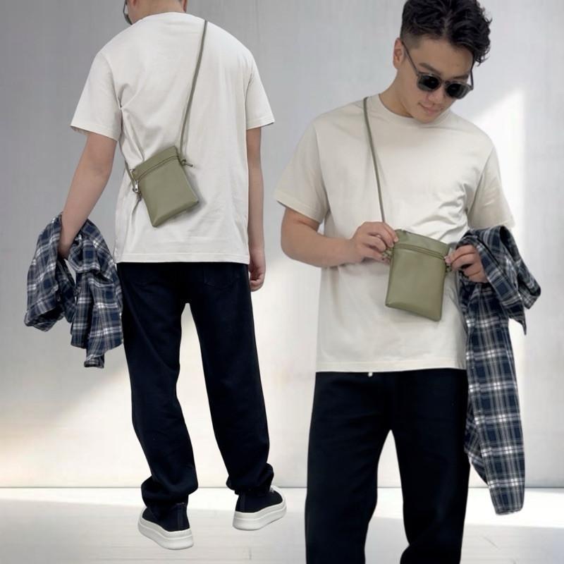 現貨實拍 3色 皮革手機包 側背包 小方包 側背小包 隨身包 皮革 小包 隨身小包 小包包 男生 小包 女生 男包 女包-細節圖2