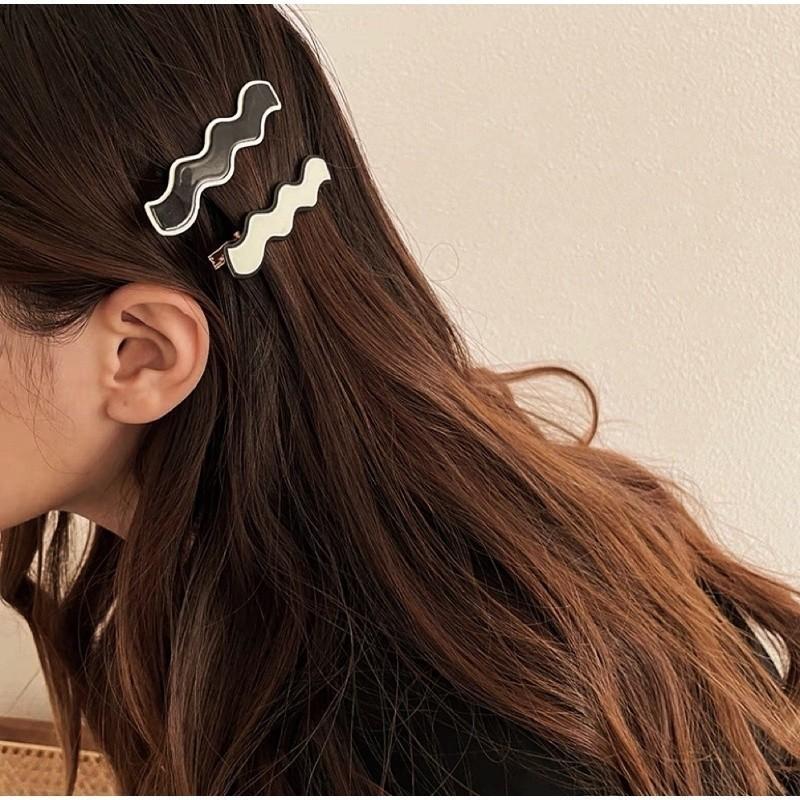 現貨實拍 邊框配色髮夾 髮夾 簡約髮夾 無痕夾-細節圖3