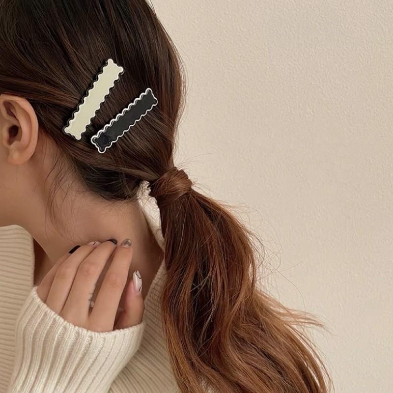 現貨實拍 邊框配色髮夾 髮夾 簡約髮夾 無痕夾-細節圖7